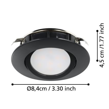 Eglo - LED Prigušiva ugradbena svjetiljka LED/5,5W/230V