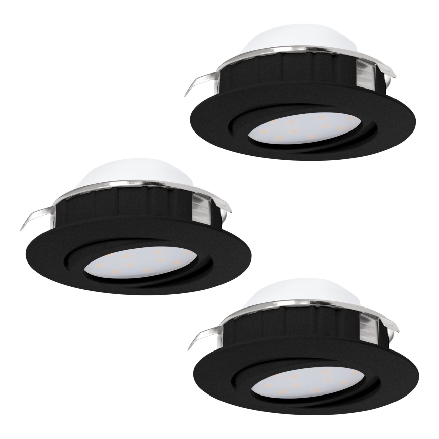 Eglo - SET 3x LED Prigušiva ugradbena svjetiljka PINEDA LED/5,5W/230V