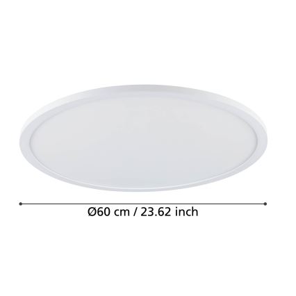 Eglo - LED Prigušiva stropna svjetiljka LED/41W/230V pr. 60 cm bijela