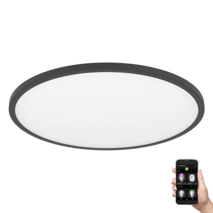 Eglo - LED Prigušiva stropna svjetiljka LED/33,5W/230V pr. 45 cm crna