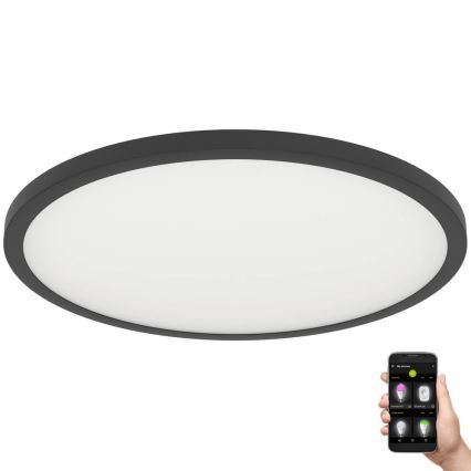 Eglo - LED Prigušiva stropna svjetiljka LED/41W/230V pr. 60 cm crna