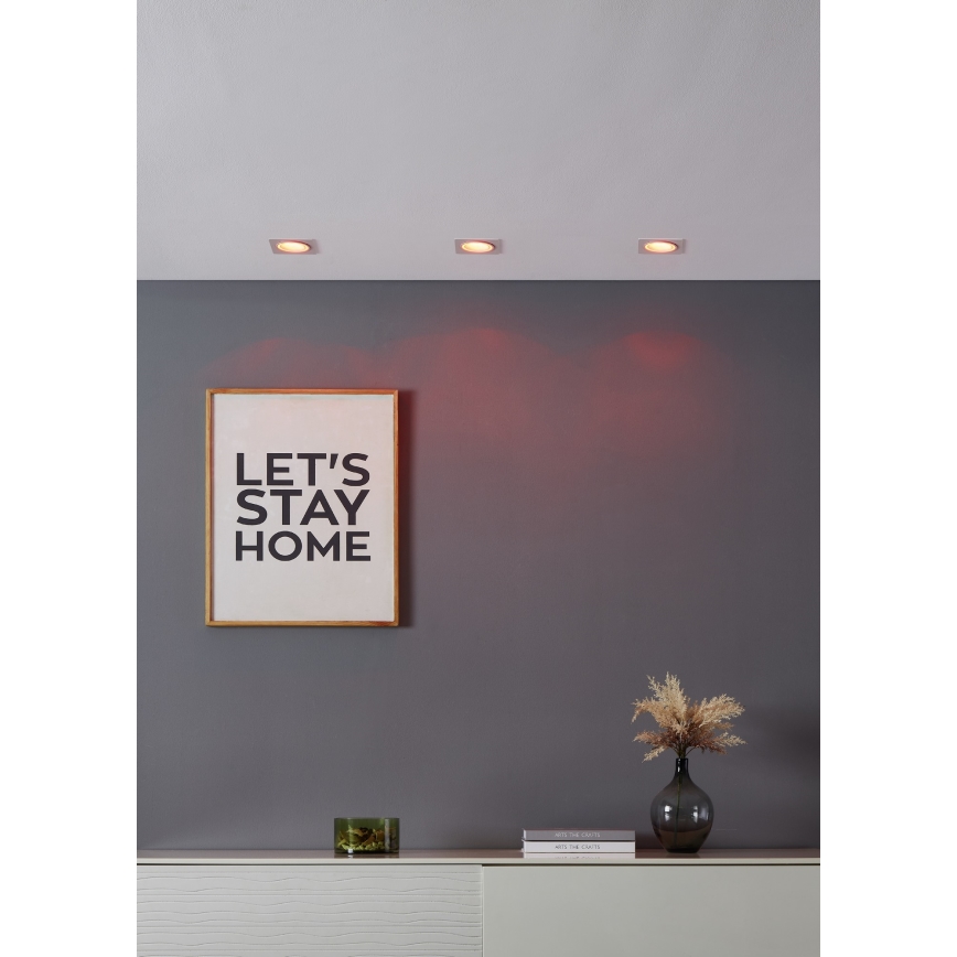 Eglo - LED RGBW Prigušiva ugradbena svjetiljka LED/4,7W/230V bijela
