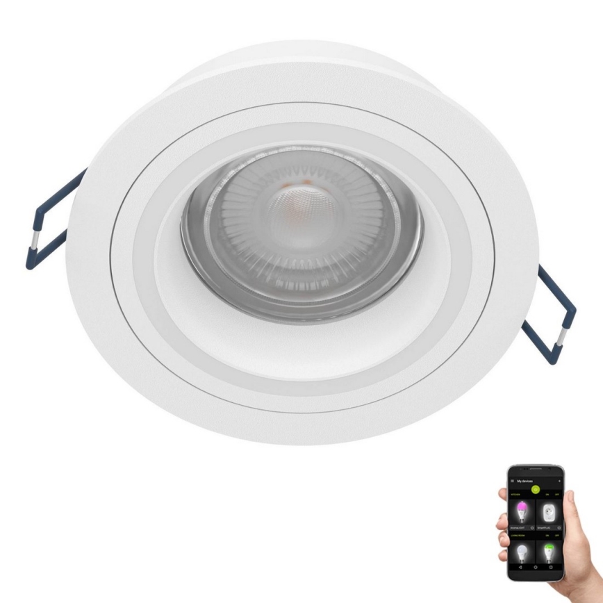 Eglo - LED RGBW Prigušiva ugradbena svjetiljka LED/4,7W/230V bijela