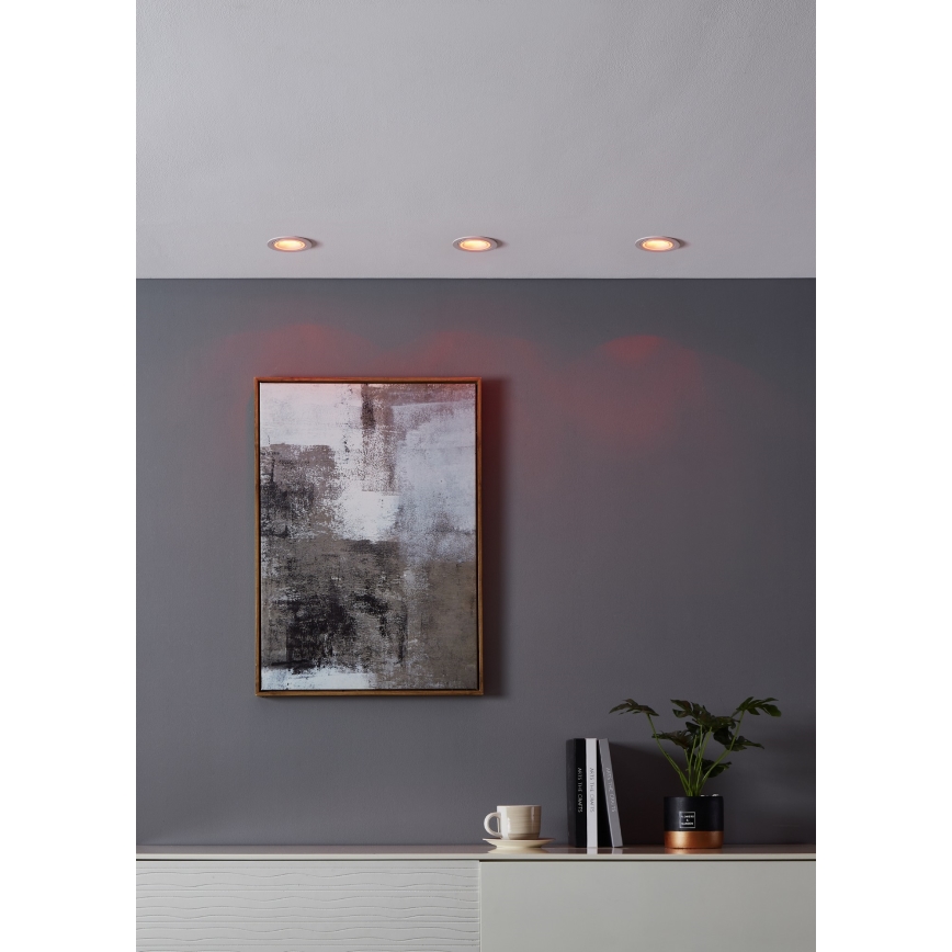 Eglo - LED RGBW Prigušiva ugradbena svjetiljka LED/4,7W/230V bijela