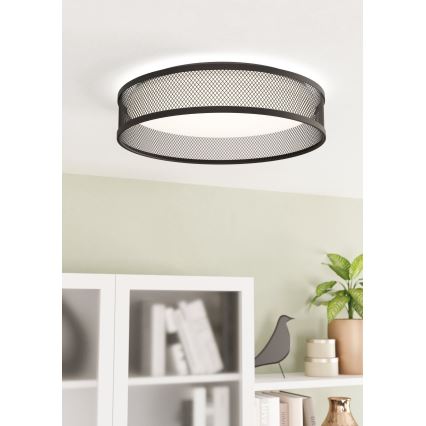 Eglo - LED Stropna svjetiljka LED/20W/230V crna