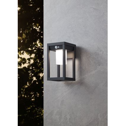 Eglo - LED Solarna zidna svjetiljka sa senzorom LED/3,7W/3,7V 2000 mAh IP44