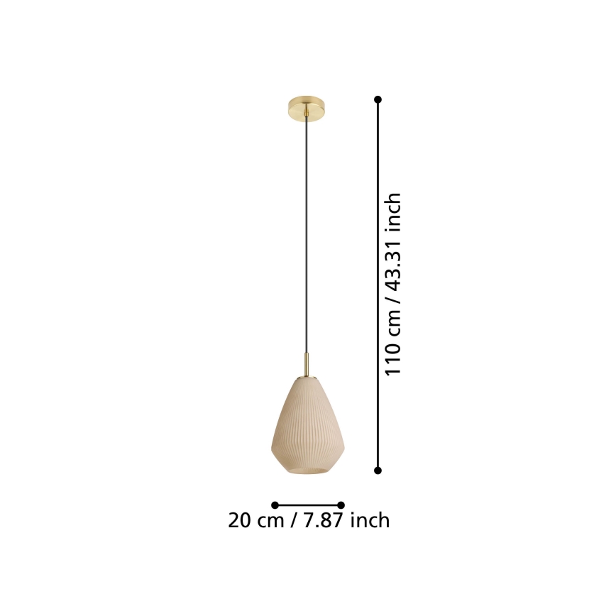 Eglo - Luster na sajli 1xE27/40W/230V