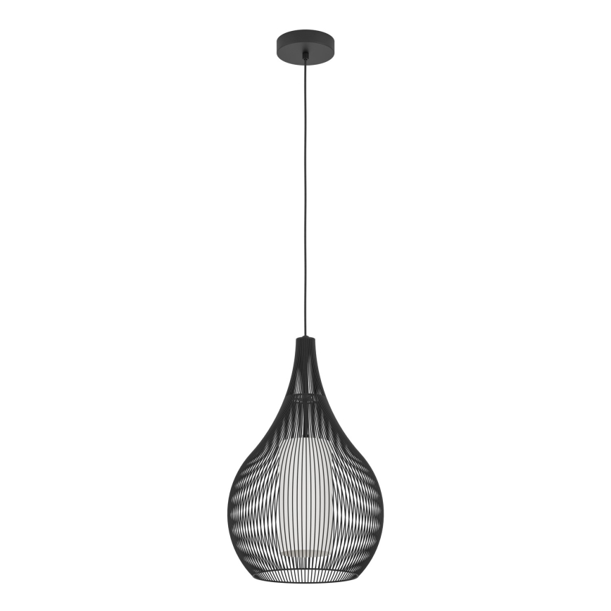 Eglo - Luster na sajli 1xE27/40W/230V crna