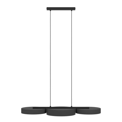 Eglo - LED RGBW Prigušivi luster na sajli 3xLED/7,5W/230V 2700-6500K crna