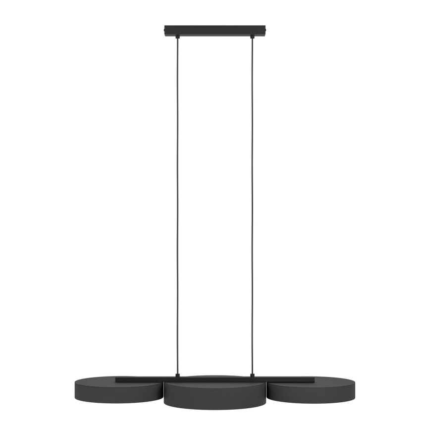 Eglo - LED RGBW Prigušivi luster na sajli 3xLED/7,5W/230V 2700-6500K crna