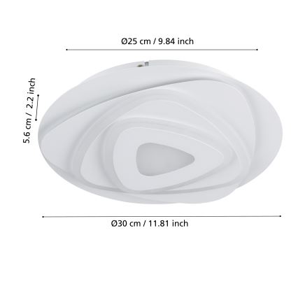 Eglo - LED Stropna svjetiljka LED/14,7W/230V pr. 30 cm