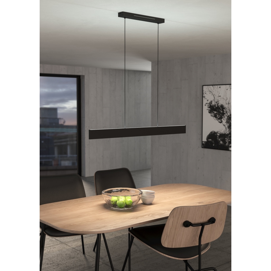 Eglo - LED RGBW Prigušivi luster na sajli LED/38W/230V 2700-6500K crna