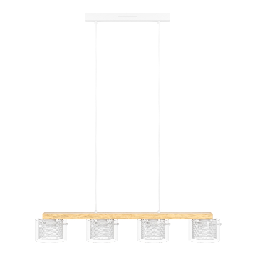 Eglo - LED RGBW Prigušivi luster na sajli 4xLED/3,7W/230V 2700-6500K