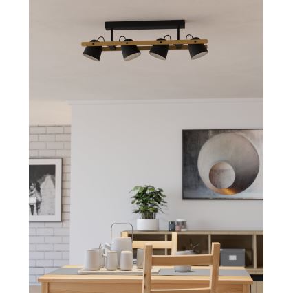 Eglo - LED RGBW stropna lampa s prigušivanjem 4xLED/3,7W/230V 2700-6500K