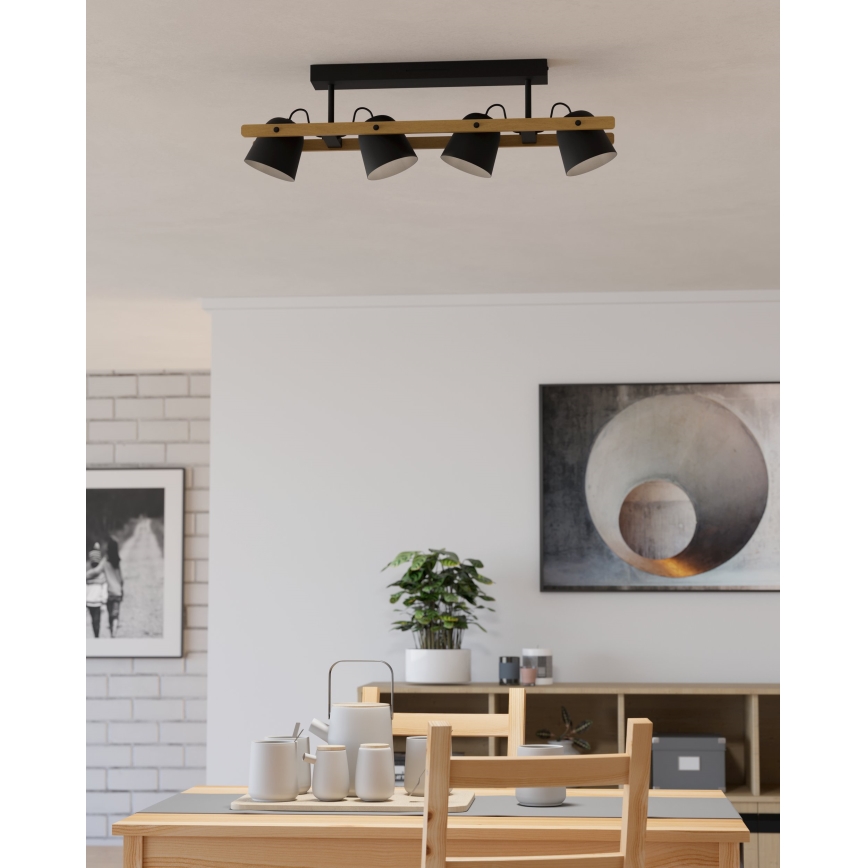 Eglo - LED RGBW stropna lampa s prigušivanjem 4xLED/3,7W/230V 2700-6500K
