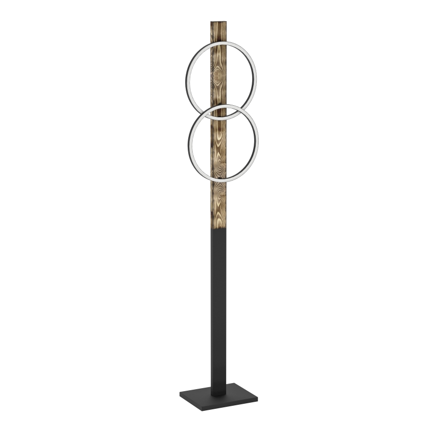 Eglo - LED Podna lampa 2xLED/12W/230V 3000K smeđa/crna