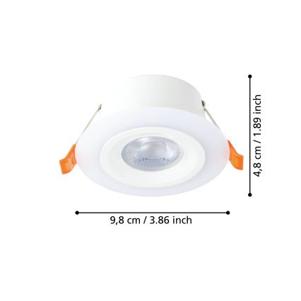 Eglo - LED Ugradbena svjetiljka LED/4,8W/230V bijela