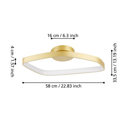 Eglo - LED Prigušiva stropna svjetiljka LED/25,2W/230V