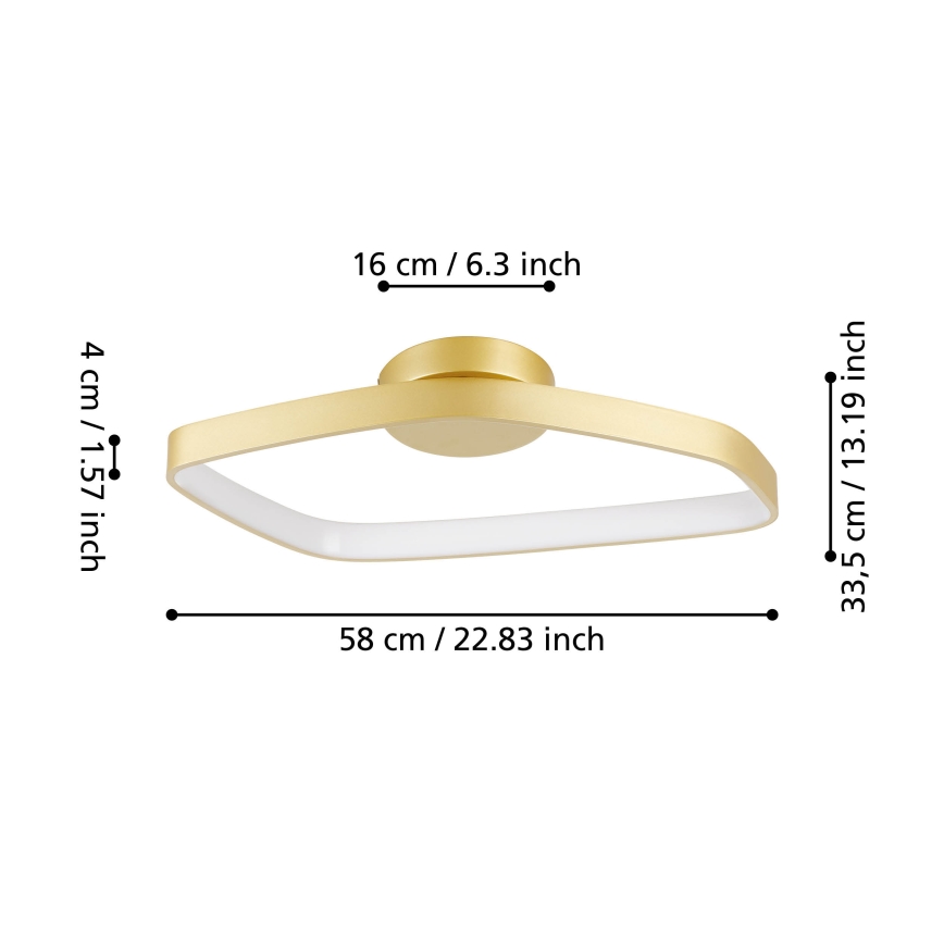 Eglo - LED Prigušiva stropna svjetiljka LED/25,2W/230V