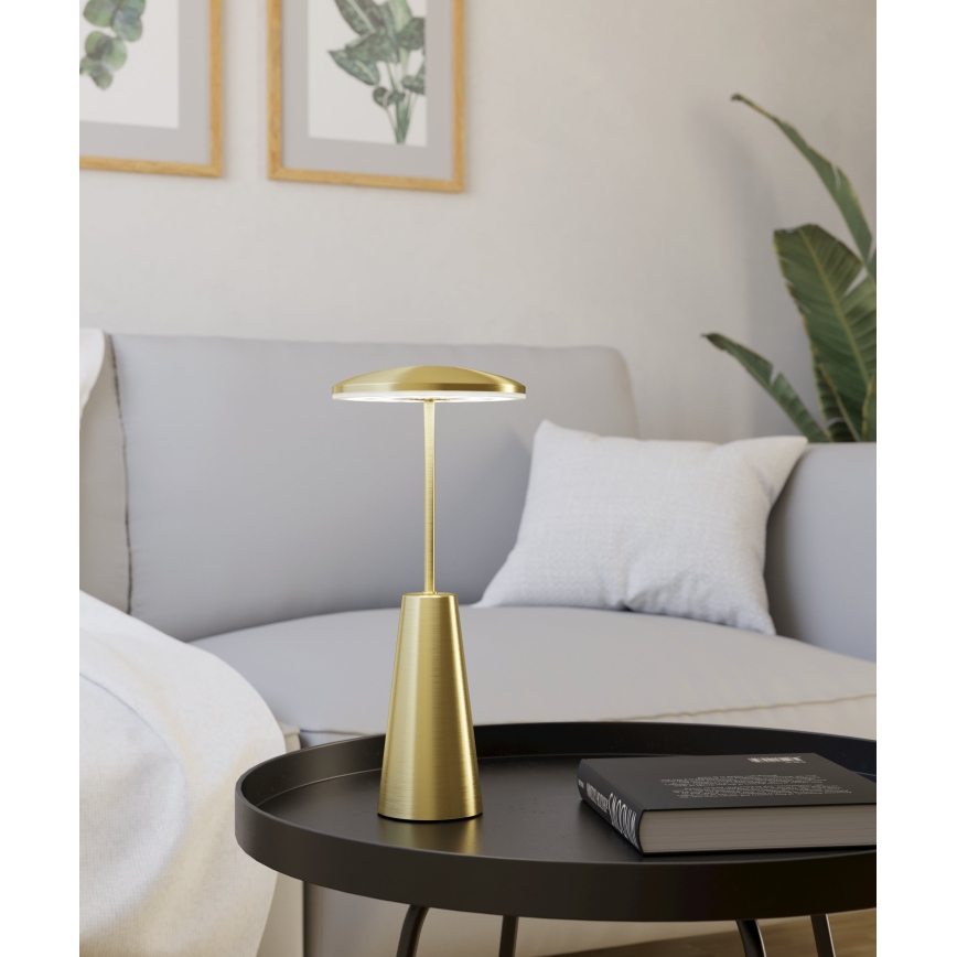 Eglo - LED vanjska lampa s dodirnim prigušivačem LED/2,8W/5V 2400K/3000K/4000K 5200 mAh IP54 zlatna