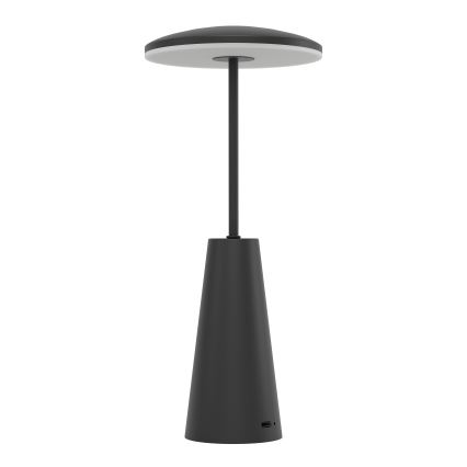 Eglo - LED Prigušiva dodirna vanjska lampa LED/2,8W/5V 2400K/3000K/4000K 5200 mAh IP54 crna