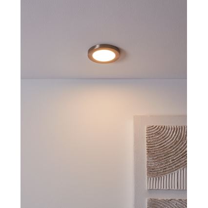 Eglo - LED ugradna stropna svjetiljka LED/5,5W/230V 3000K matni krom promjer 11,7 cm