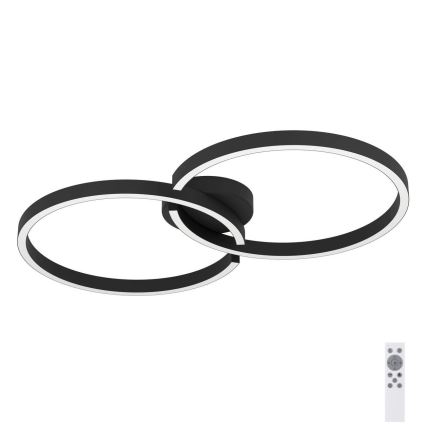 Eglo 900955 - LED RGBW stropna svjetiljka s prigušivanjem LED/19,5W/230V 2700-6500K crna + daljinski upravljač