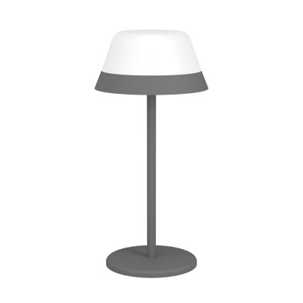 Eglo - LED RGBW Prigušiva dodirna vanjska lampa 2u1 LED/1,5W/5V 2600 mAh IP54 siva