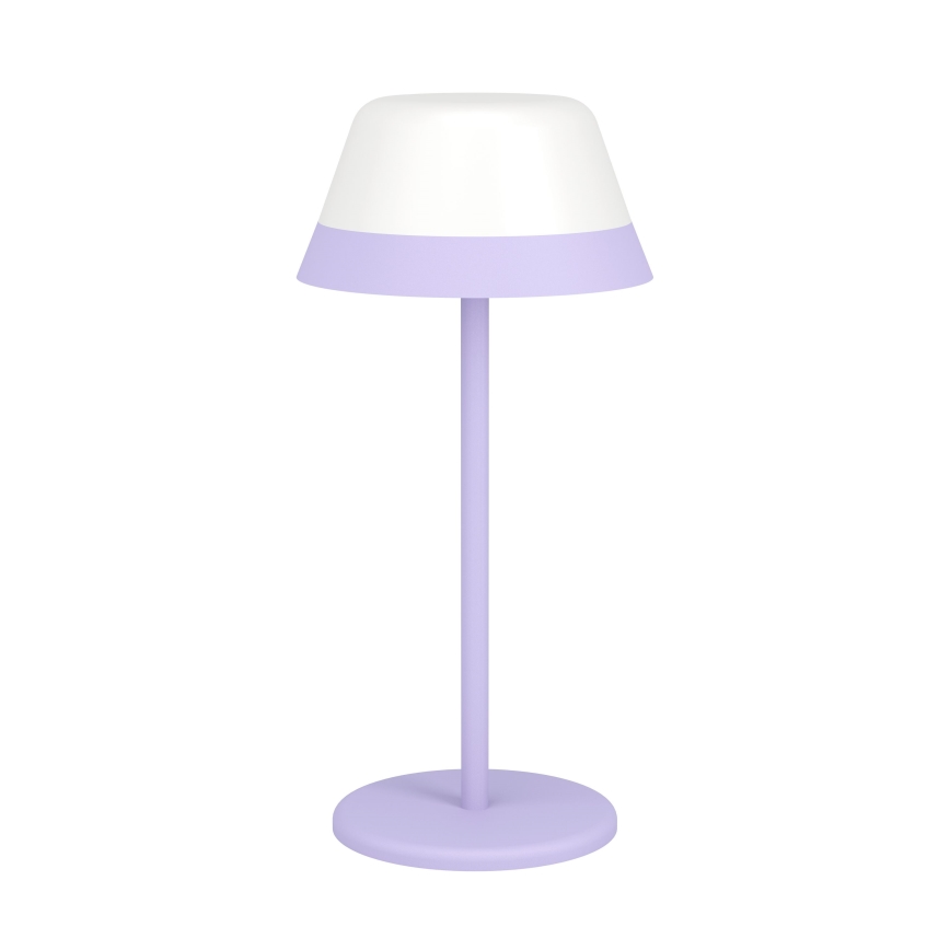 Eglo - LED RGBW Prigušiva dodirna vanjska lampa 2u1 LED/1,5W/5V 2600 mAh IP54 ljubičasta