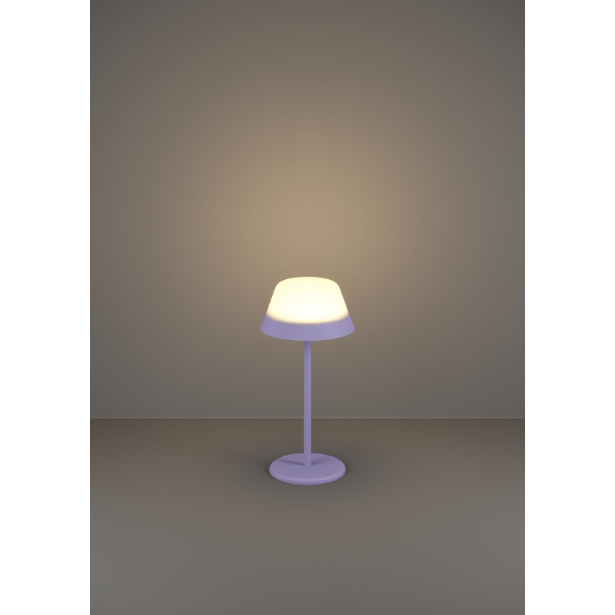 Eglo - LED RGBW Prigušiva dodirna vanjska lampa 2u1 LED/1,5W/5V 2600 mAh IP54 ljubičasta