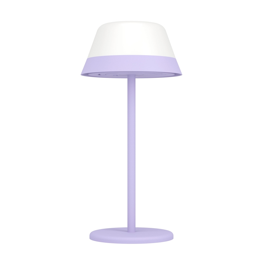 Eglo - LED RGBW Prigušiva dodirna vanjska lampa 2u1 LED/1,5W/5V 2600 mAh IP54 ljubičasta