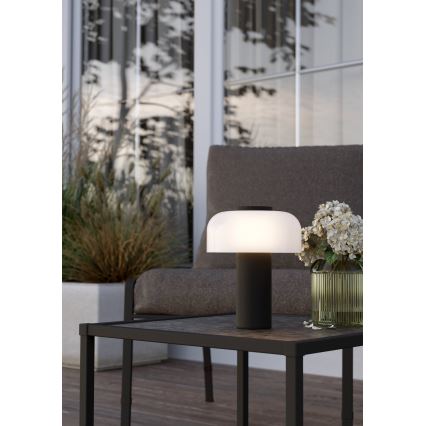 Eglo - LED Prigušiva dodirna vanjska lampa LED/2,25W/5V 2400-4000K 5200 mAh IP44 crna/bijela