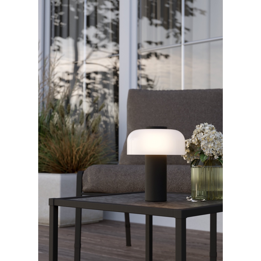 Eglo - LED Prigušiva dodirna vanjska lampa LED/2,25W/5V 2400-4000K 5200 mAh IP44 crna/bijela