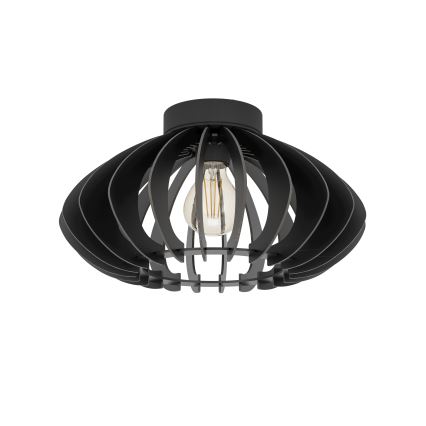 Eglo - Stropna svjetiljka 1xE27/40W/230V pr. 38 cm crna