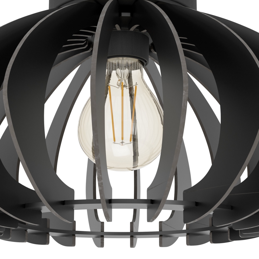 Eglo - Stropna svjetiljka 1xE27/40W/230V pr. 45 cm crna