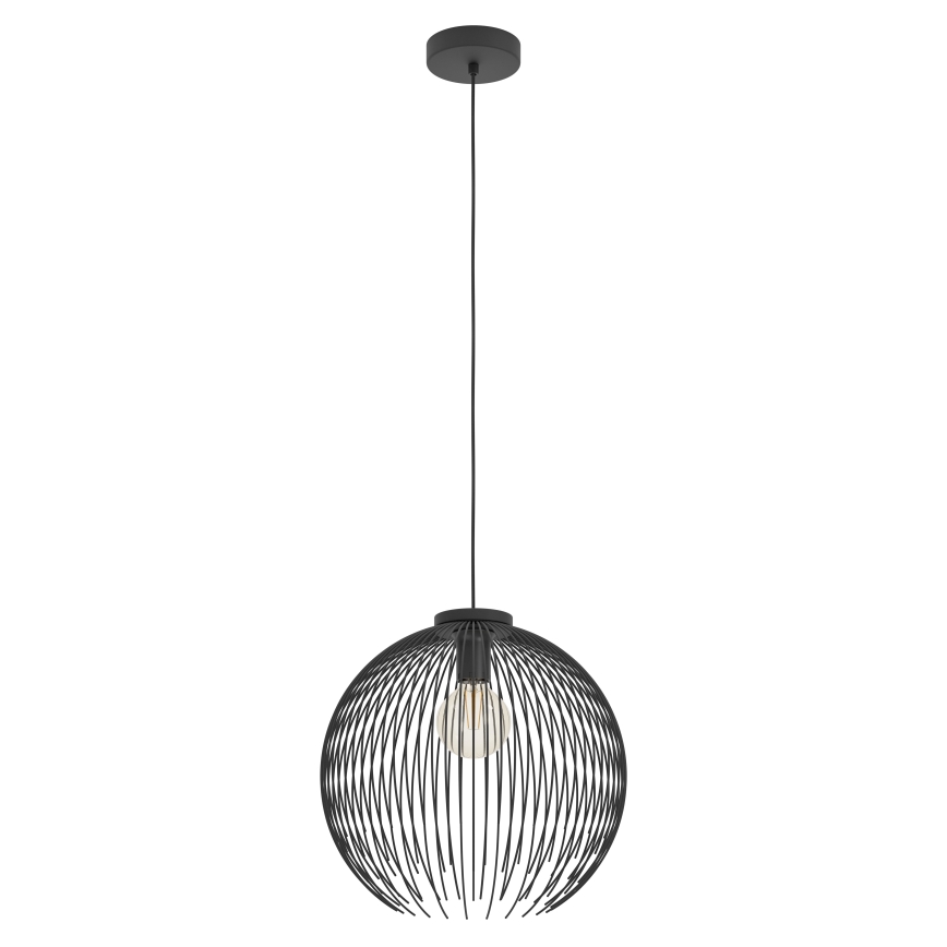 Eglo - Luster na sajli 1xE27/40W/230V crna