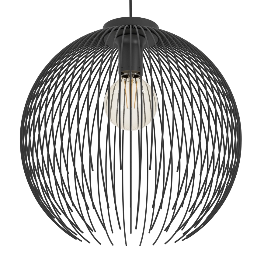 Eglo - Luster na sajli 1xE27/40W/230V crna