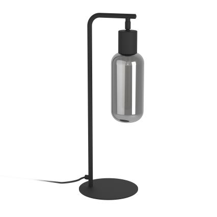 Eglo - Stolna lampa 1xE27/4W/230V crna/zadimljena