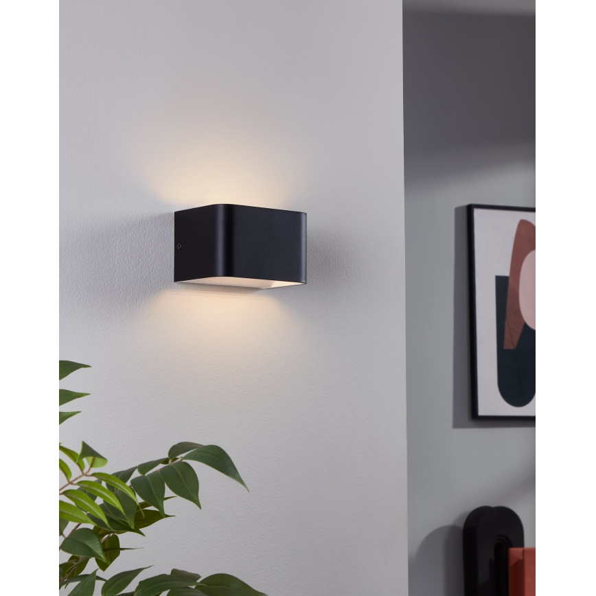 Eglo - LED Zidna svjetiljka LED/6W/230V 3000K crna
