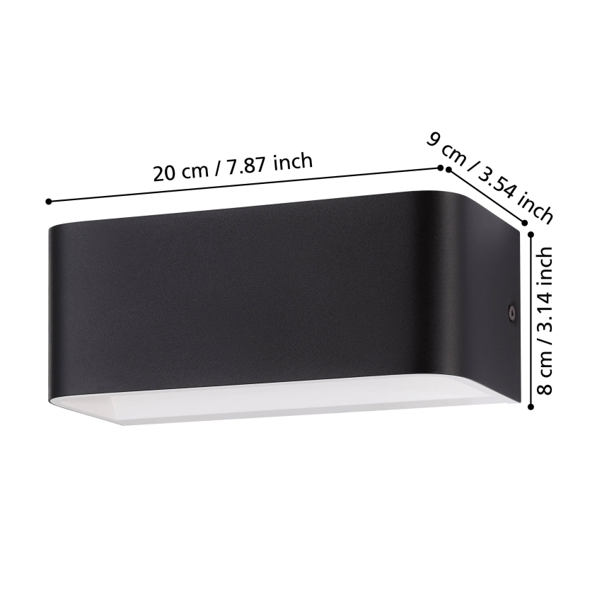 Eglo - LED Zidna svjetiljka LED/10W/230V 3000K crna