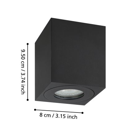 Eglo - Vanjska reflektorska svjetiljka 1xGU10/5W/230V 8x8cm IP44