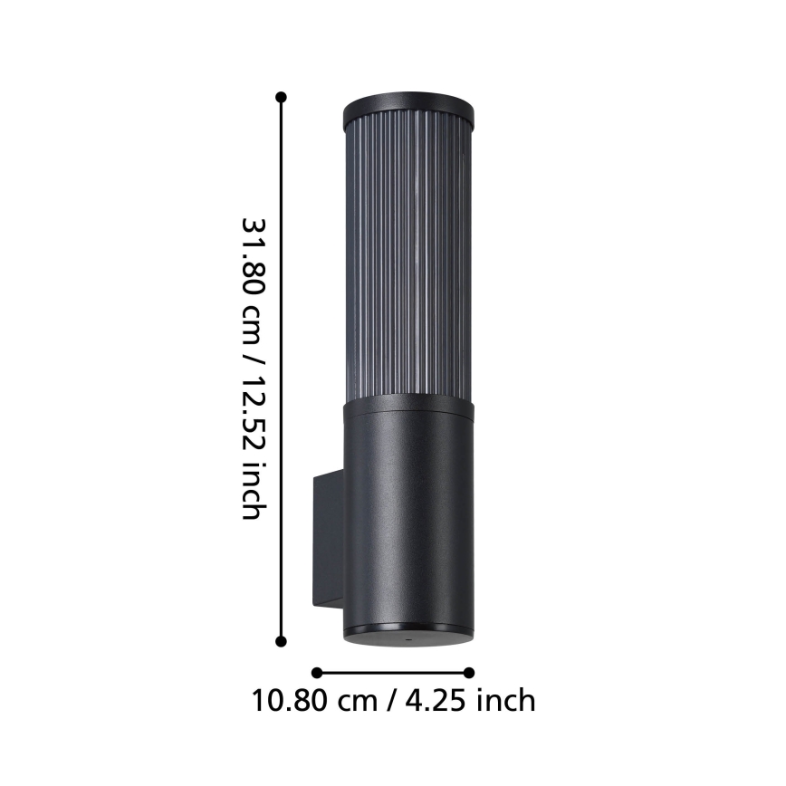 Eglo - Vanjska zidna svjetiljka 1xE27/15W/230V IP54