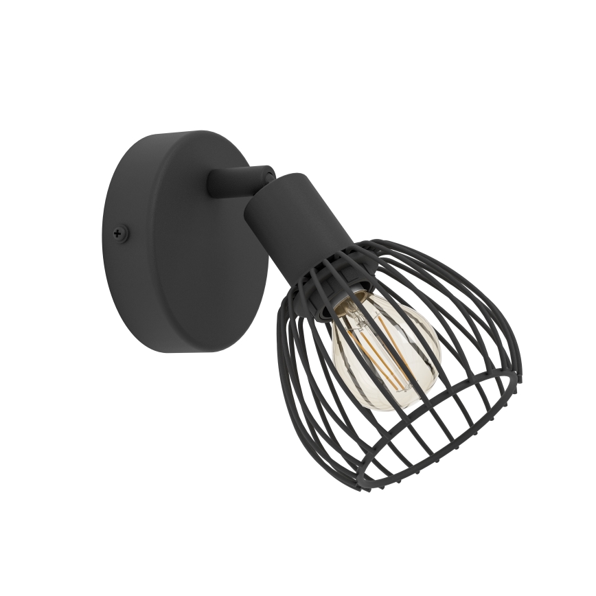 Eglo - Zidna svjetiljka 1xE14/40W/230V crna