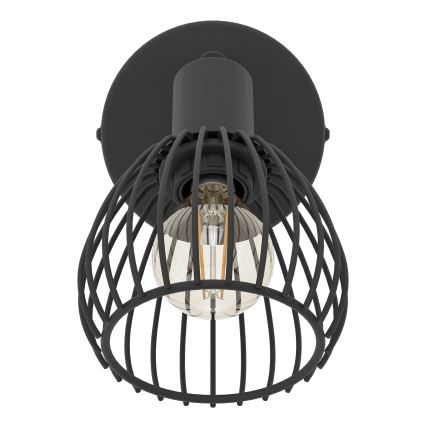 Eglo - Zidna svjetiljka 1xE14/40W/230V crna