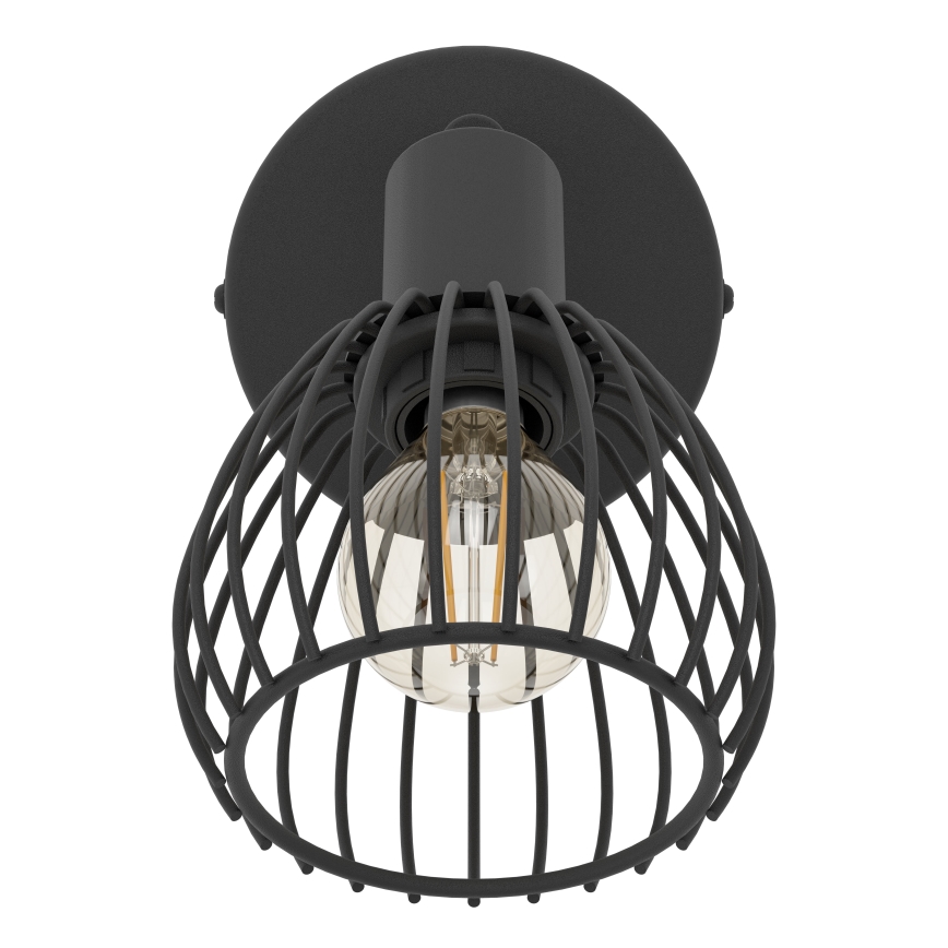 Eglo - Zidna svjetiljka 1xE14/40W/230V crna