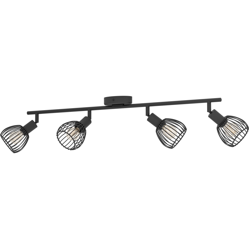 Eglo - Reflektorska svjetiljka 4xE14/40W/230V crna