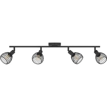 Eglo - Reflektorska svjetiljka 4xE14/40W/230V crna