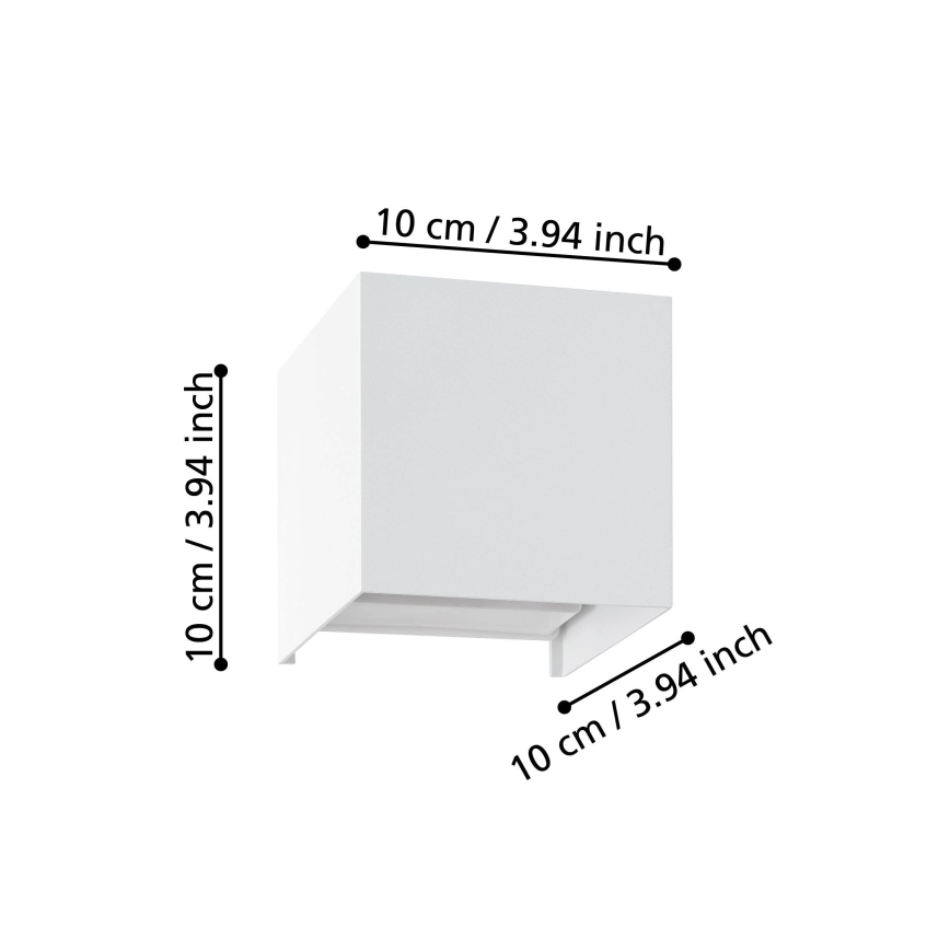 Eglo - LED Zidna svjetiljka 2xLED/1,5W/230V 3000K bijela