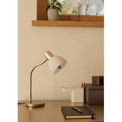 Eglo - Stolna lampa 1xE14/25W/230V mat krom