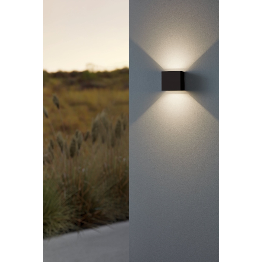 Eglo - LED Vanjska zidna svjetiljka 2xLED/2,8W/230V IP54 crna